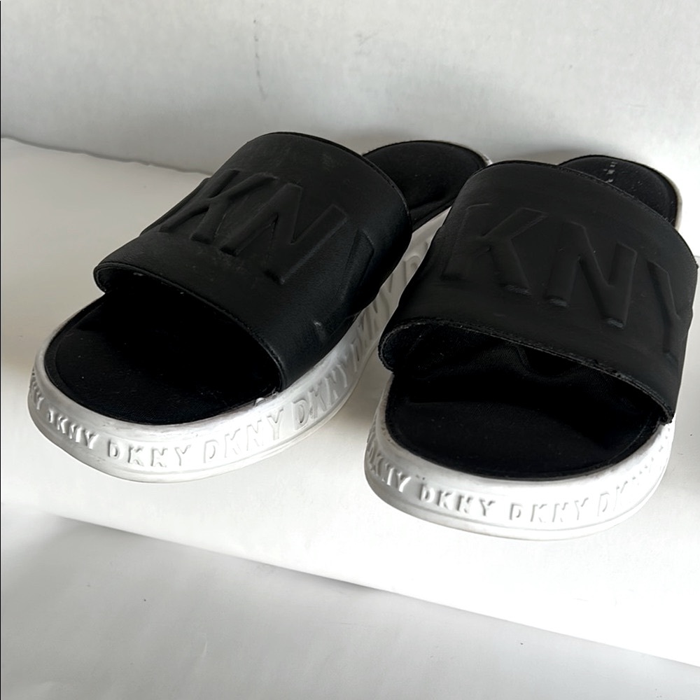 DKNY Monochrome Slide Sandals